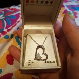 Opal Heart Necklace 💎💙